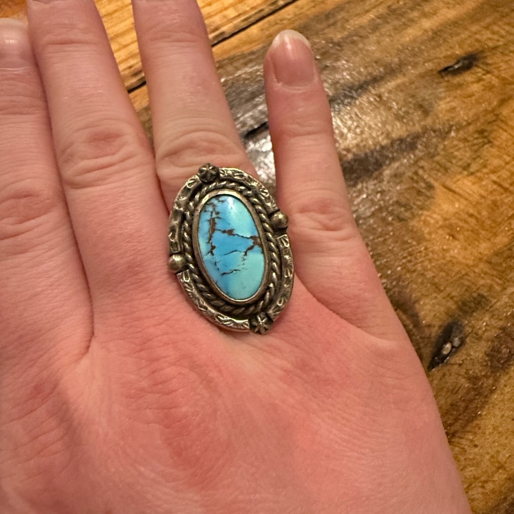 Golden hills turquoise ring size 7.5